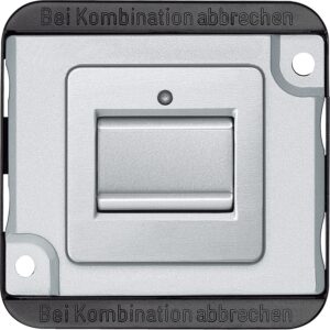 Kreuzschalter-Eins., 1-polig, 10 AX, AC 250 V, mattsilber, PANZER, Steckklemmen, Merten MEG3117-7060