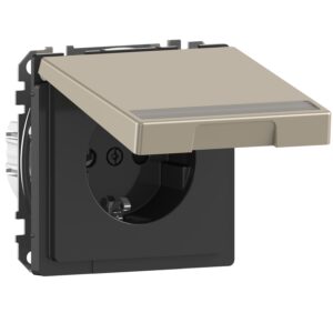 Merten System M - Steckdose - Deutsch - Nickel, Merten MEG2312-6050