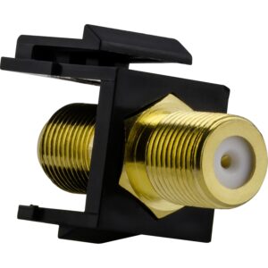 BNC-F-Keystone, schwarz, Merten MEG4586-0001