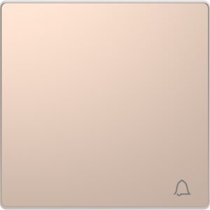 Wippe mit Kennzeichnung Klingel, Champagnermetallic, System Design, Merten MEG3305-6051