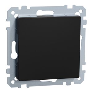 Blindabdeckung, schwarz matt, System M, Merten MEG4075-0403