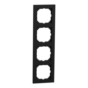 M-Pure-Rahmen, 4fach, schwarz matt, M-Pure, Merten MEG4040-3603