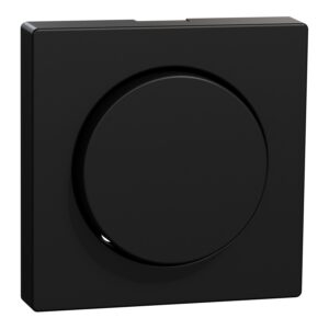 Zentralplatte mit Drehknopf, schwarz matt, System M, Merten MEG5250-0403