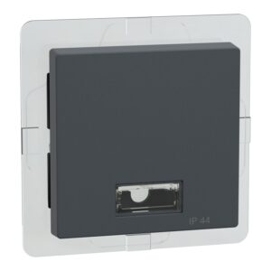 Wippe mit rechteckigem Symbolfenster IP44, anthrazit, System M, Merten 433714
