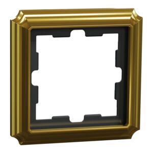 D-Antik Metallrahmen, 1-fach, 24k gold, Merten MEG4010-4741