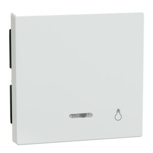 Wippe mit Kontrollfenster und Aufdruck Licht, aktivweiß glänzend, System M, Merten 435925
