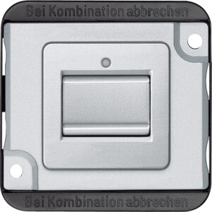 Aus/Wechselschalter-Eins., 1-polig, 10 AX, AC 250 V, mattsilber, PANZER, StK, Merten MEG3116-7060