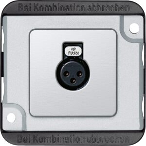 Audio-Steckbuchse, mattsilber, PANZER, Merten 460860