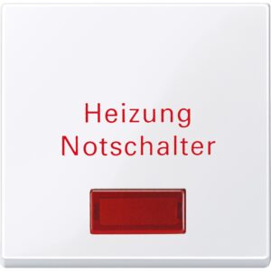 Wippe für Heizungs-Notschalter, aktivweiß glänzend, System M, Merten 432925