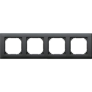 M-PLAN-Rahmen, 4fach, anthrazit, Merten 486414