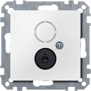 Lautsprecher-Steckdosen-Einsatz, polarweiß, System M, Merten 295919