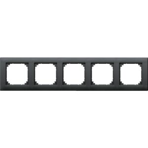 M-PLAN-Rahmen, 5fach, anthrazit, Merten 486514