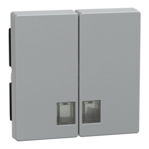 Wippe für Serienschalter mit Symbolfenster, aluminium, M-PLAN, Merten 437560