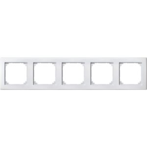 M-SMART-Rahmen, 5fach, polarweiß, Merten 462519