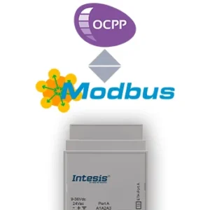 OCPP zu Modbus TCP & RTU Server Gateway - 01 Gerät, Intesis INMBSOCP0010100