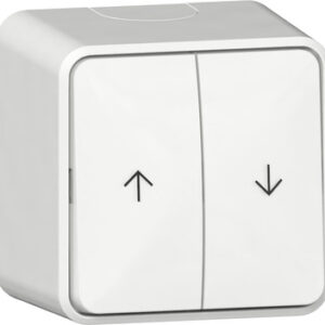 Wipp-Jal.schalter Pfeile + Montagepl. AP Reinweiß Gira 315913