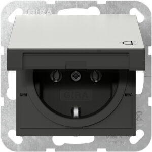 SCHUKO-Steckd. KD SRK System 55 Edelstahl Gira 4184600