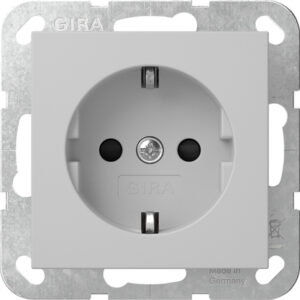 SCHUKO-Steckd. SP o.Kr. SRK System 55 Grau m Gira 4383015