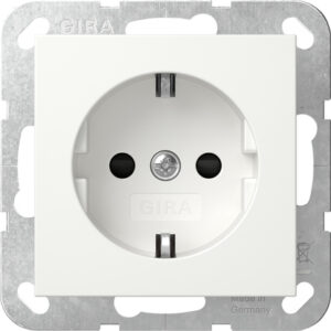 SCHUKO-Steckd. SP o.Kr. SRK System 55 Reinweiß m Gira 438327