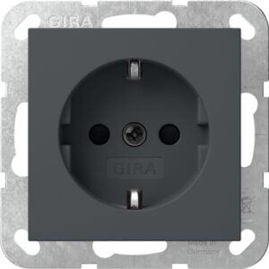 SCHUKO-Steckd. SP o.Kr. SRK System 55 Anthrazit Gira 438328