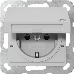 SCHUKO-Steckd. KD + SP SRK System 55 Grau m Gira 4754015