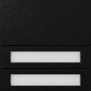 Ruftastenmodul 2f System 106 Schwarz m Gira 5532925