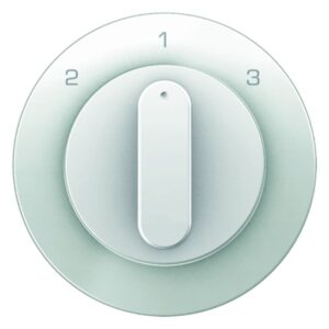 Zentralstück m Drehk für 3S R.1/R.3 pw, Berker 1084208900