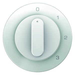 Zentralstück m Drehk für 3S R.1/R.3 pw, Berker 1096208900
