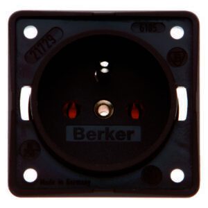Steckdose mit SK-Stift ITG Eins braun ma, Berker 961852501