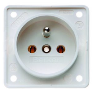 Steckdose mit SK-Stift ITG Eins pw matt, Berker 961852502
