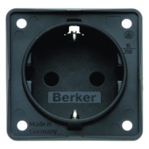 Steckdose SCHUKO eh BS anthrazit matt, Berker 947792505