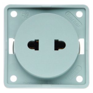 Steckdose ohne SK Euro-US Stand ITG grau, Berker 962572506