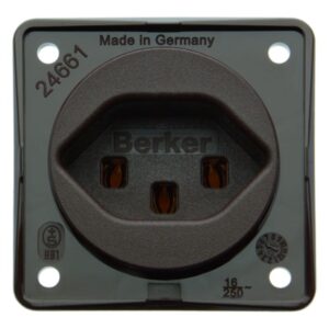 Steckdose mit SK CH Typ 23 ITG braun, Berker 962592501