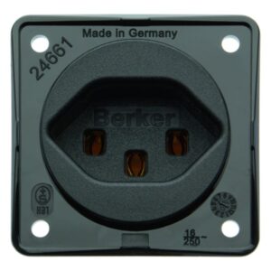 Steckdose mit SK CH Typ 23 ITG schwarz, Berker 962592503