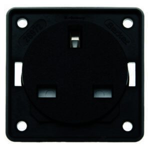 Steckdose mit SK mit EBS British ITG sw, Berker 9626205