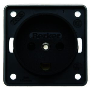 Steckdose mit SK mit EBS Dänemark ITG sw, Berker 9627205