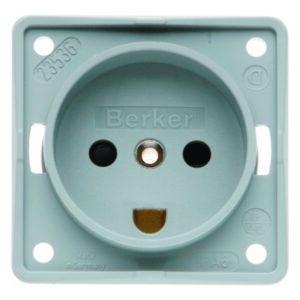 Steckdose mit SK Dänemark erh BS ITG gr, Berker 962722506