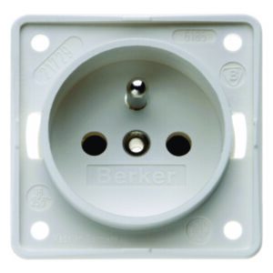 Steckdose mit SK-Stift ITG eh BS pw matt, Berker 961952502