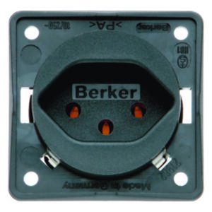 Steckdose mit SK CH Typ 13 ITG anth, Berker 962492505