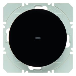 KNX-Funk Wandsender 1fach flach quicklink Berker R.1/R.3 schwarz, glänzend, Berker 85655231