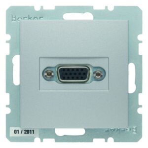 VGA Steckdose Berker B.7 alu, matt, Berker 3315401404