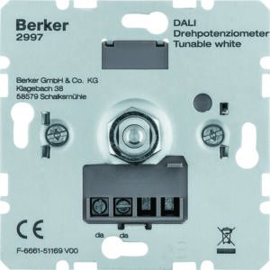DALI Drehpotenziometer Tunable white, Berker 2997