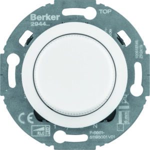 Uni-Drehd., Z.-st. (LED), 1930/Glas, pw., Berker 294410
