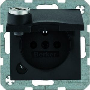 Steckdose m ES SLK KD SLß S.1 anth ma, Berker 6765111606