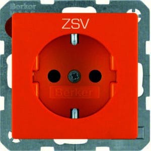 Steckdose SCHUKO m. EHBS Q.x orange samt, Berker 47236007
