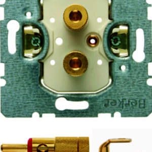 Lautsprecher-Steckdose High End Modul-Einsätze, Berker 450502