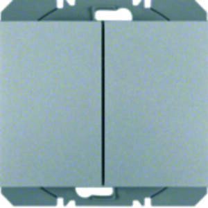KNX-Funk Wandsender 2fach flach quicklink Berker K.5 alu, lackiert, Berker 85656277