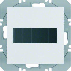 KNX-Funk Wandsender 1fach flach Solar quicklink Berker S.1/B.3/B.7 polarweiß, gl, Berker 85655189