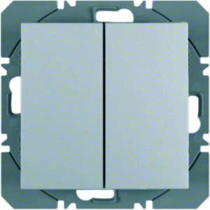 KNX-Funk Wandsender 2fach flach quicklink Berker S.1/B.3/B.7 polarweiß, glänzend, Berker 85656289