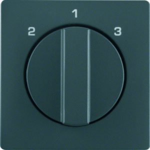 Zentralstück m Drehk für 3S Q.1/Q.3 anth, Berker 1084608600